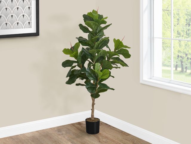 Monarch Specialties Inc. Black 47" Artificial Potted Fiddle Tree-3