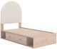 Signature Design by Ashley® Shapella Tan/White Youth Twin 2-Drawer Upholstered Storage Panel Bed-0