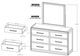 International Furniture Direct Dark Mezquite Black Dresser-2