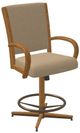Chromcraft Customizable Camryn Swivel Tilt Counter Height Dining Stool-0
