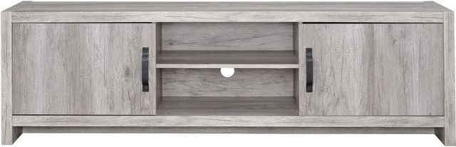 Coaster® Burke Grey Driftwood 2-Door TV Console-1