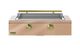 Caliber™ Rockwell Social 42" Champagne Built-In Liquid Propane Outdoor Griddle with Brass Hardware-0