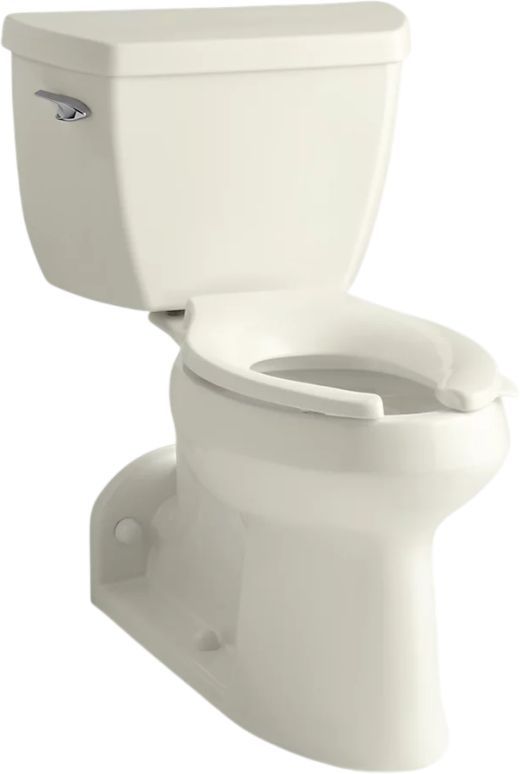 KOHLER® Barrington™ Biscuit 2-Piece Chair-Height Elongated Toilet, 1.0 Gpf with Tank Cover Lock-0