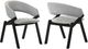Armen Living Talulah 2-Pieces Gray Dining Side Chair Set-3