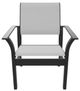 Telescope Casual Leeward Abalone/Graphite Fabric/Polymer Outdoor MGP Sling Stacking Cafe Chair-1