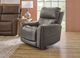 Flexsteel® Carter Smoke Power Lift Recliner with Power Headrest and Lumbar-1