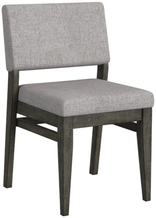 Intercon Flex Gray/Reclaimed Chevron Upholstered Side Chair-0