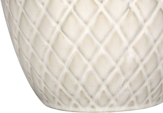 Monarch Specialties Inc. 25"H Cream Ceramic Table Lamp-3