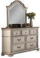 New Classic® Home Furnishings Anastasia 5-Piece Antique Bisque Queen Upholstered Bedroom Set with Chest and Nightstand-4