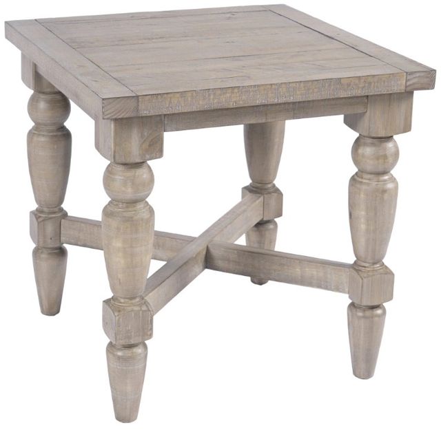 Jofran Inc. Slater Works Brown Square End Table-0
