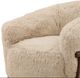 Dovetail Furniture Prescott Cream/Dark Brown Occasional Chair-5