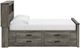 Signature Design by Ashley® Frandern Gray Full Bookcase Panel Bed with Storage-3