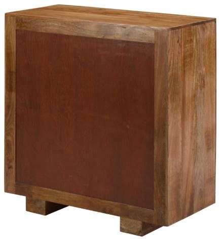 Jaipur Furniture Uptown Rustic 2-Door Brown Chest Cabinet-3