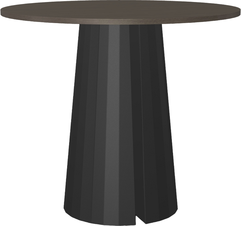 Amisco Customizable Gemma White Oak Veneer 48" Bar Height Round Table
