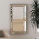 Bassett Mirror Beaded Silver Rectangular Wall Mirror-3