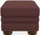La-Z-Boy® Pembroke Burgundy Ottoman with Brass Nailhead Trim-1