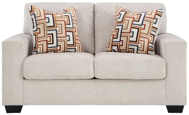 Signature Design by Ashley® Aviemore Stone Loveseat-1