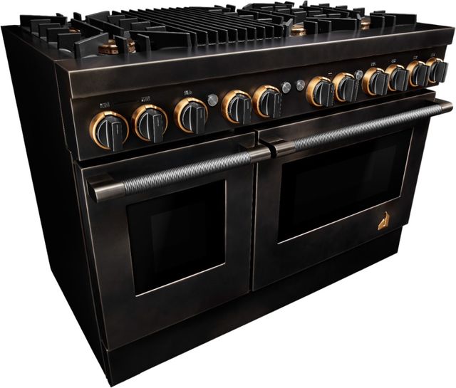 JennAir® 48" Distressed Smoke Pro Style Dual Fuel Range-3