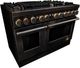 JennAir® 48" Distressed Smoke Pro Style Dual Fuel Range-3