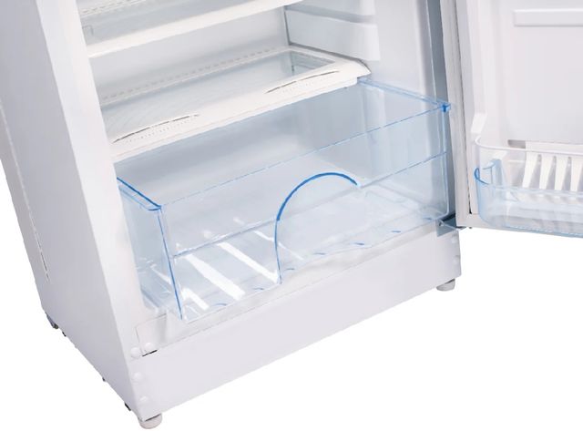 Unique Appliances 24" 10.3 Cu. Ft. White Counter Depth Top Freezer Refrigerator-2