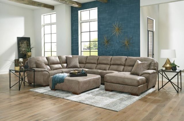 Jackson Furniture Royce 4-Piece Taupe Right Side Facing U-Shape Chaise Sectional-1
