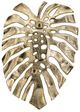 A & B Home  Gold Monstera Leaf-1