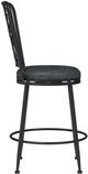 HH2 Home Harrington Black/Gray Swivel Counter Stool-3