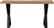 Porter International Designs Manzanita Natural Console Table with Black X-Base -1