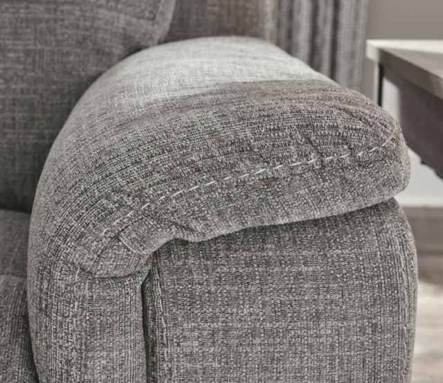 Signature Design by Ashley® Mouttrie Smoke Power Reclining Sofa with Adjustable Headrest-3