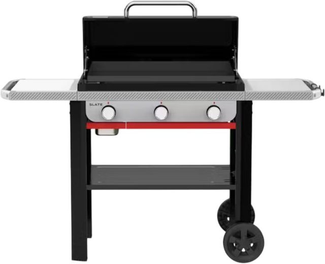 Weber® Slate® 28" Black Rust-Resistant Liquid Propane Outdoor Griddle-1