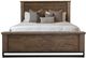 International Furniture Direct Natural Teca Multi-Brown King Platform Bed Footboard with Rails-3