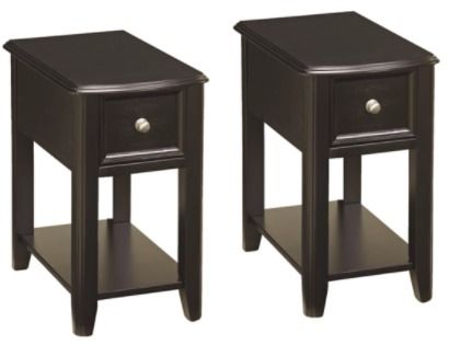 Signature Design by Ashley® Breegin 2-Piece Almost Black End Table Set-0