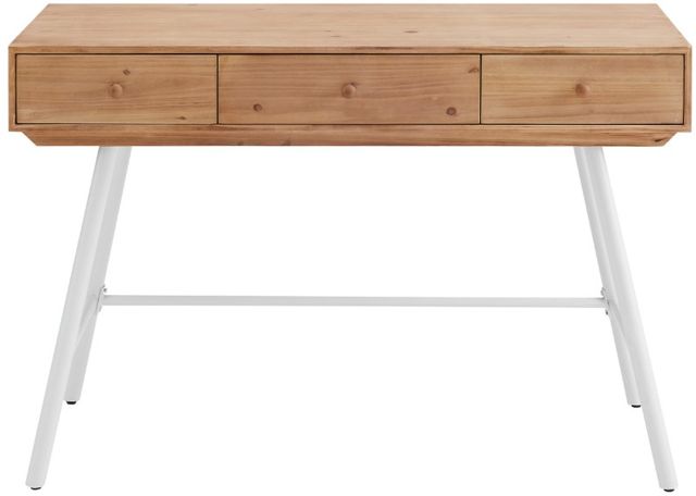Linon Carina Natural/White Writing Desk-2