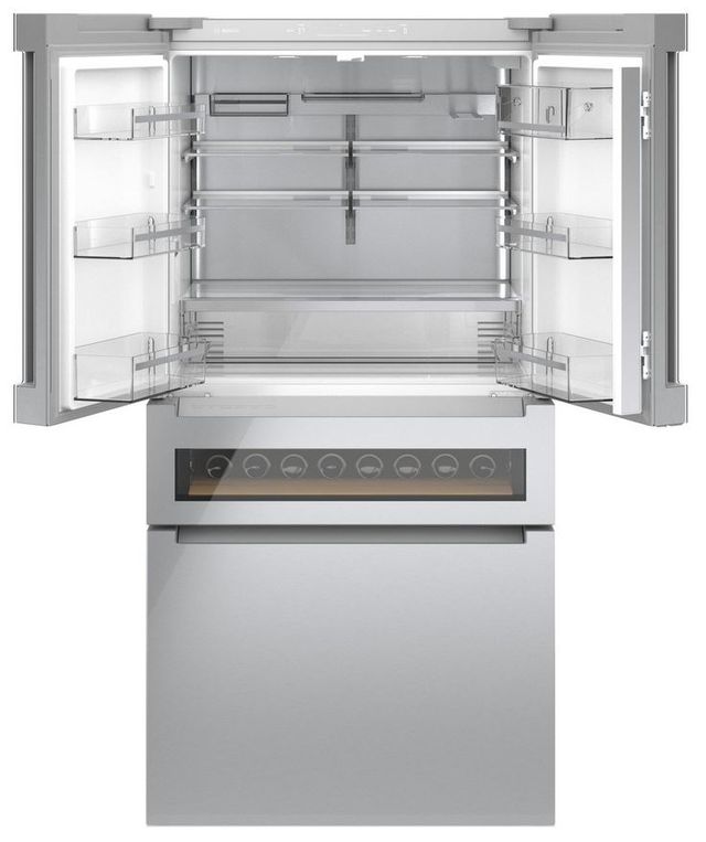 Bosch® 800 Series 36 in. 20.5 Cu. Ft. Stainless Steel Counter Depth French Door Refrigerator-1