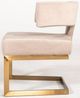VIG Furniture Modrest Calvo Brass/Off-White Velvet Dining Chair-2