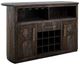 International Furniture Direct Balam Stained Dark Bar-0