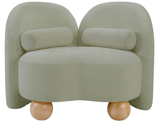 Meridian Furniture Daphne Mint Chenille Fabric Accent Chair-1