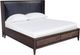 Modus Furniture Boracay Black Pepper/Wild Oats Brown Queen Upholstered Wingback Storage Bed-0