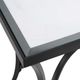Uttermost® Alayna Glass Top End Table with Satin Black Frame-3