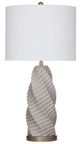 Bassett Mirror Vanessa Gold/Gray Table Lamp-0