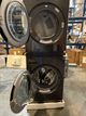 LG 4.5 Cu. Ft. Washer, 7.4 Cu. Ft. Gas Dryer Black Steel Front Load Stack Laundry-1