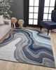 KAS Rugs Illusions Blue/Gray Marble 5'x8' Area Rug-4