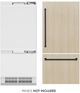ZLINE Autograph Edition 36 in. 19.8 Cu. Ft. Panel Ready Built In Bottom Freezer Refrigerator with Matte Black Accents-0