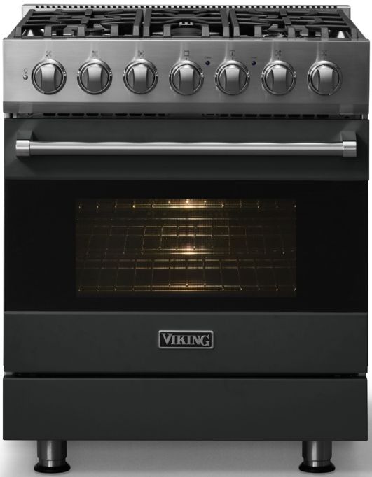 Viking® 3 Series 30" Antique Bronze Pro Style Dual Fuel Range-2