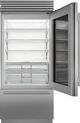 Sub-Zero® Classic Series 36" 20.8 Cu. Ft. Stainless Steel Built-In Bottom Freezer Refrigerator-1