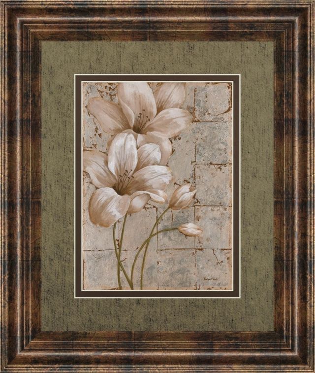 Classy Living Vivian Flasch Lilies On Silver I 34"W Wall Art-0