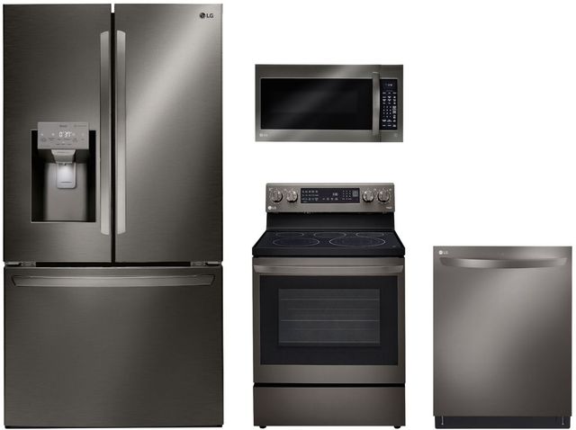 LG 4 Piece Black Stainless Steel Kitchen Package-0