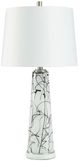 StyleCraft Ebony Drip Black/White Table Lamp-0