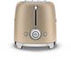Smeg 50's Style 2 Slice Matte Champagne Toaster-3