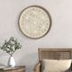 Olliix by Madison Park Leah Natural and White Medallion Wood Wall Decor-5